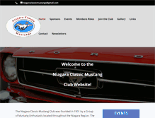 Tablet Screenshot of niagaramustangs.com